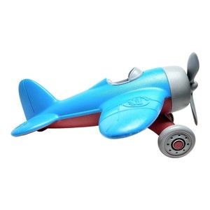 Green Toys Blue & Red w/ Gray Propeller Airplane 100% Recycled Made in USA